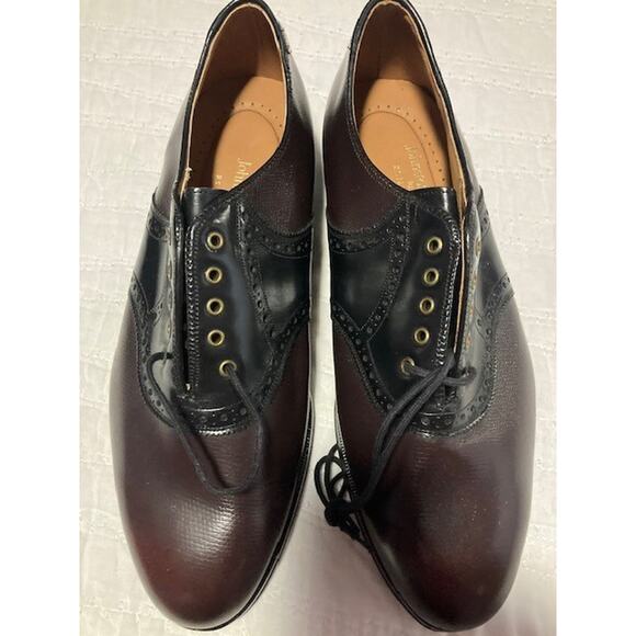 Johnston & Murphy Men’s 9.5M Golf Shoes NWT Made in USA Two‑Tone Leather Wingtip main image 5